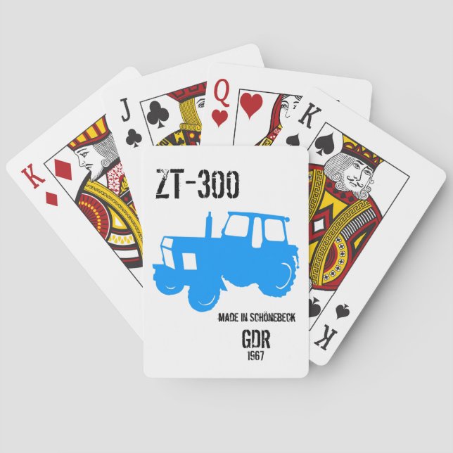 Jeu De Cartes Conception des tracteurs (dos)