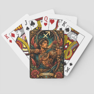 Jeu De Cartes Conception du zodiaque Sagittaire Masculin Céleste