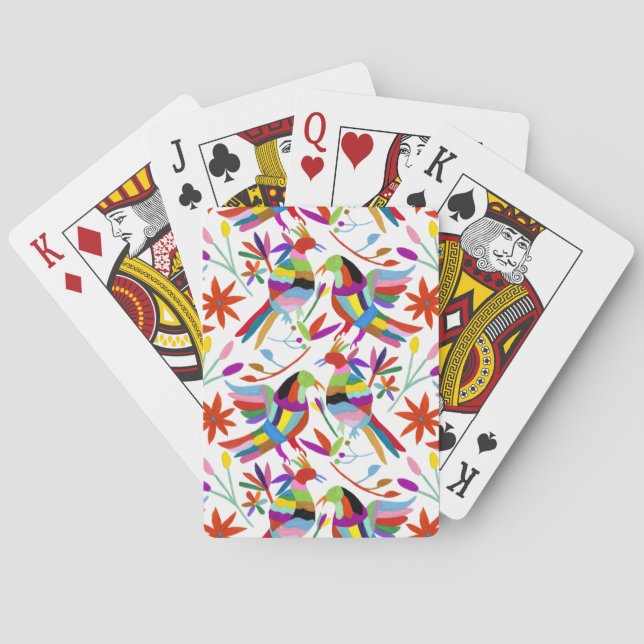 Jeu De Cartes Conception Otomi moderne III (dos)