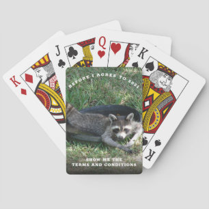 Jeu De Cartes Conditions générales 2021   Cute Raccoon Nouvel An