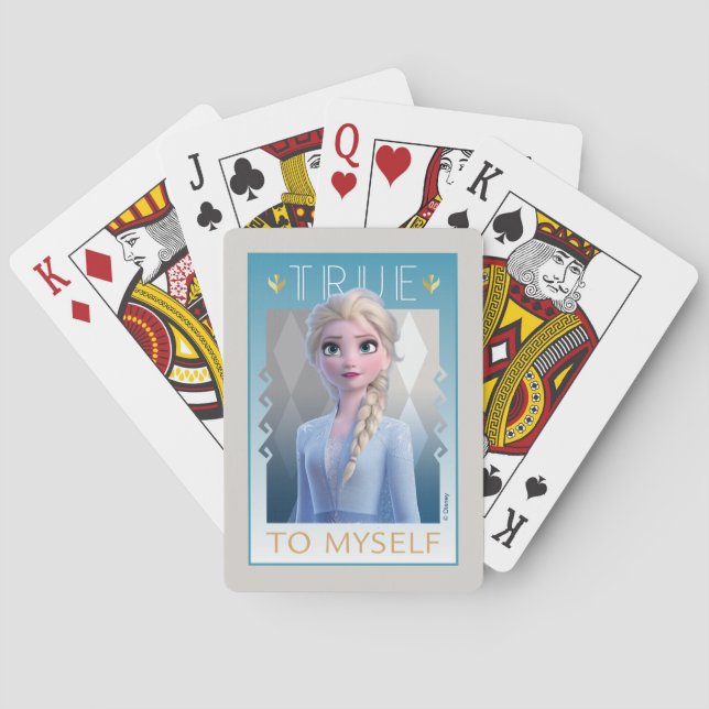 Jeu De Cartes Congelé 2 | Elsa - Vrai pour moi jouer des cartes (dos)