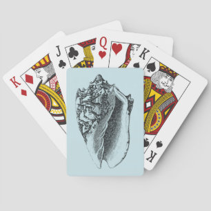 Jeu De Cartes Conque Shell d'Aqua