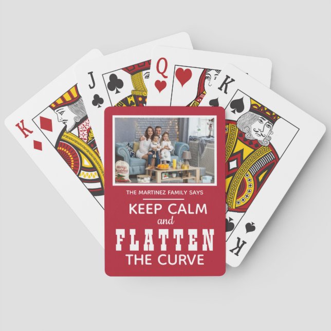Jeu De Cartes Conserver le calme et aplatir la courbe photo (dos)