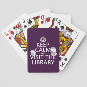 Jeu De Cartes Conserver le calme et visiter la bibliothèque - en