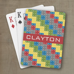 Jeu De Cartes Construction de briques nom personnalisé