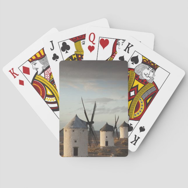 Jeu De Cartes Consuegra, antique moulins à vent La Mancha (dos)