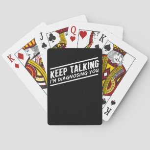 Jeu De Cartes Continuez à parler Je vous diagnostique Psychologu