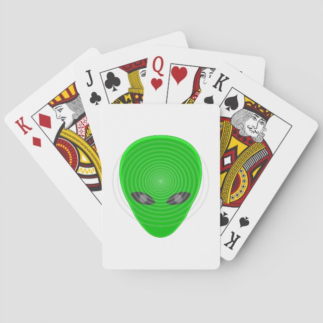 Jeu De Cartes Contrôle mental de la tête de l'Alien (dos)
