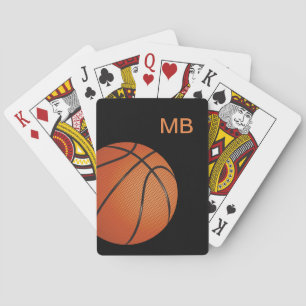 Jeu De Cartes Cool Monogramme Basketball Thème Poker Jouer Carte