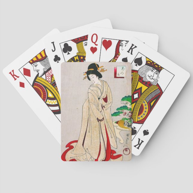 Jeu De Cartes Cool oriental japonais classique geisha lady art (dos)
