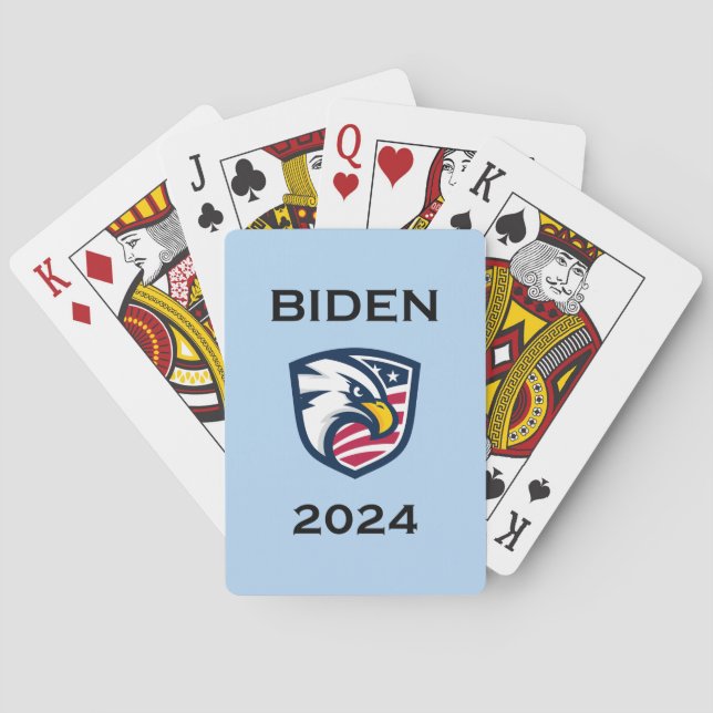 Jeu De Cartes Cool patriotique Joe Biden 2024 Élection Eagle (dos)