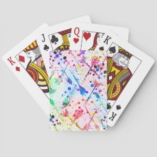 Jeu De Cartes Cool tendance aquarelle éclabousser les flèches tr
