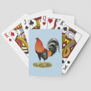 Jeu De Cartes Coq blond comme les blés de coq de combat