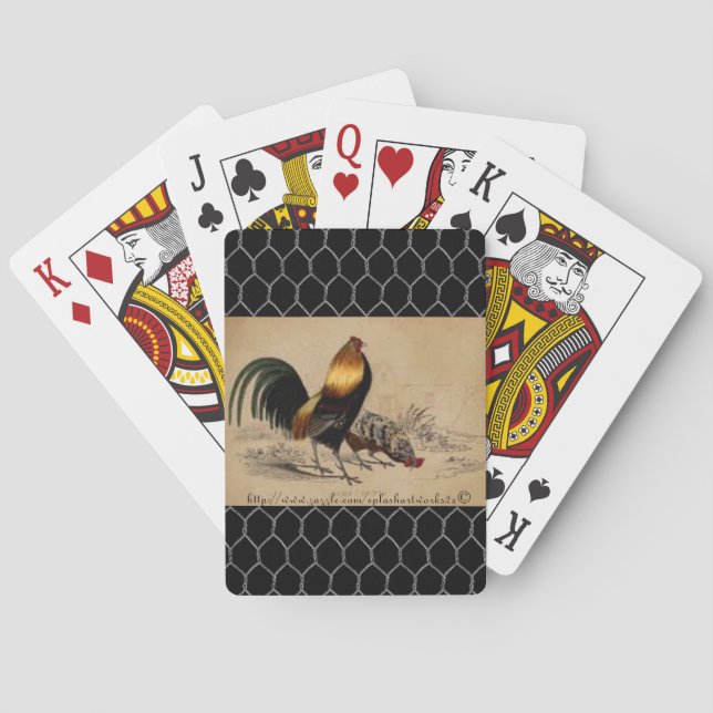 Jeu De Cartes "Coq noir" (dos)