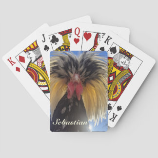 Jeu De Cartes Coq polonais d'attitude