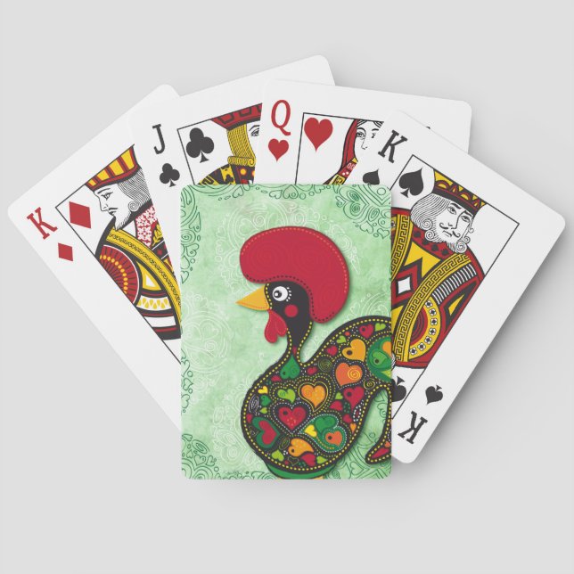 Jeu De Cartes Coq typique de Barcelos (dos)