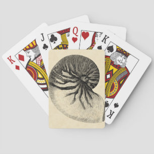 Jeu De Cartes Coque conique vintage noire et blanche