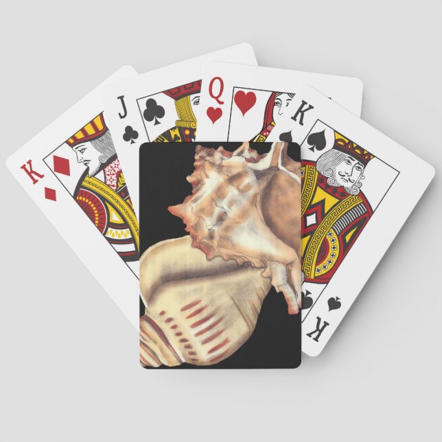 Jeu De Cartes Coquilles artistiques de conque (dos)