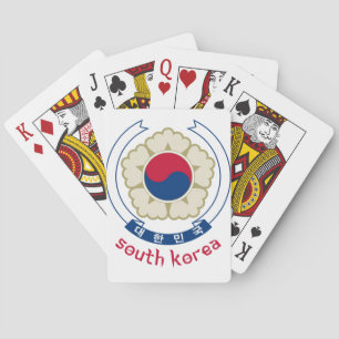Jeu De Cartes CORÉE DU SUD - coréen/asiatique/asiatique/emblème/