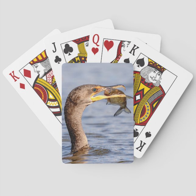 Jeu De Cartes Cormoran avec un poisson (dos)