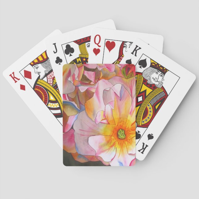 Jeu De Cartes Cornelia rose rose rose pastel (dos)