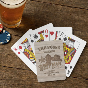 Jeu De Cartes Cortège du Témoin Rustique Cowboy Enterrement de V