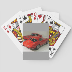 Jeu De Cartes Corvette rouge de la fenêtre à fente classique