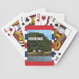 Jeu De Cartes Costa Rica - Chevaux au bord de l'eau
