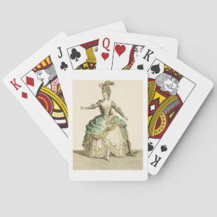 Jeu De Cartes Costume pour Vénus dans plusieurs opéras, gravé pa