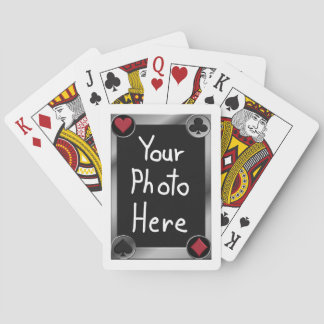 Jeu De Cartes Costumes de poker avec photo personnalisée 