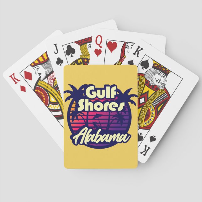 Jeu De Cartes Côte du Golfe Alabama (dos)