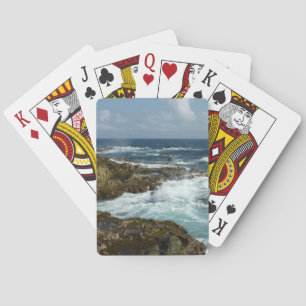 Jeu De Cartes Côte rocheuse d'Aruba et océan bleu