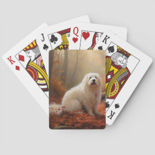 Jeu De Cartes Coton De Tulear en automne Leaves automne Inspire