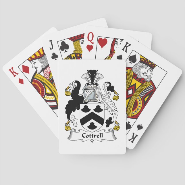 Jeu De Cartes Cottrell Family Crest (dos)