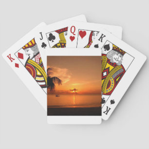 Jeu De Cartes coucher de soleil