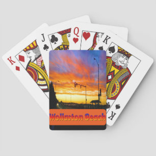 Jeu De Cartes Coucher de soleil à Wollaston Beach