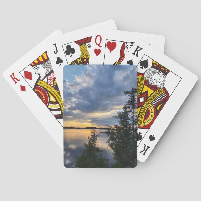 Jeu De Cartes Coucher de soleil des eaux limitrophes (dos)