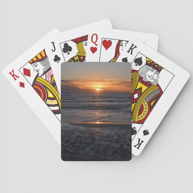 Jeu De Cartes Coucher de soleil sur la mer (dos)