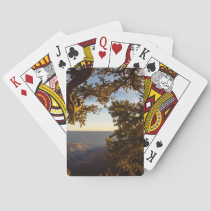 Jeu De Cartes Coucher du soleil au-dessus de canyon grand