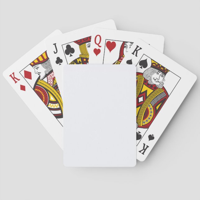 Jeu De Cartes Couleur solide blanc Fantôme (dos)