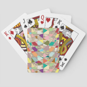 Jeu De Cartes Couleurs Abstraites or