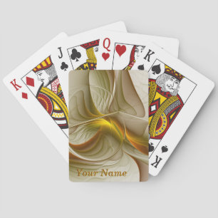 Jeu De Cartes Couleurs de métaux précieux, nom de fractale abstr