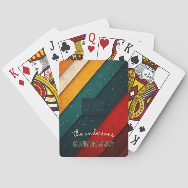 Jeu De Cartes Couleurs de Noël (dos)