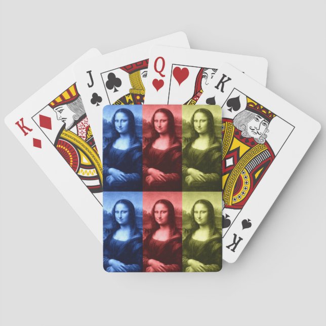 Jeu De Cartes Couleurs primaires Mona Lisa (dos)