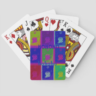 Jeu De Cartes Couleurs spéciales Père Noël HoHoho Pop Art