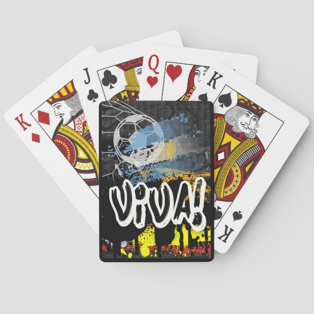 Jeu De Cartes Coupe du monde VIVA Argentine 2022 Messi Maradona (dos)