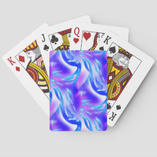 Jeu De Cartes Coupes bleues avec rainures numériques sur texture