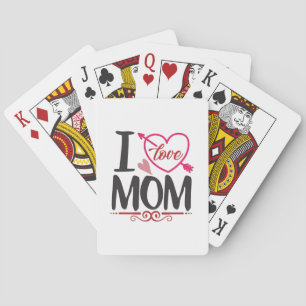 Jeu De Cartes Couple Cadeau I Love Maman