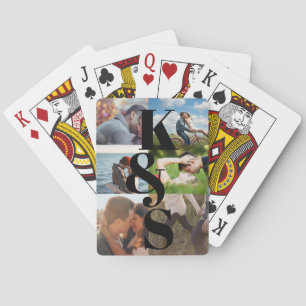 Jeu De Cartes Couple Customisé Photo Collage cadeau personnalisé