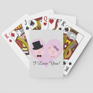 Jeu De Cartes Couple de cochon mignon
